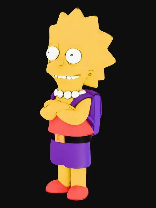 3D model for Smug Lisa Simpson
