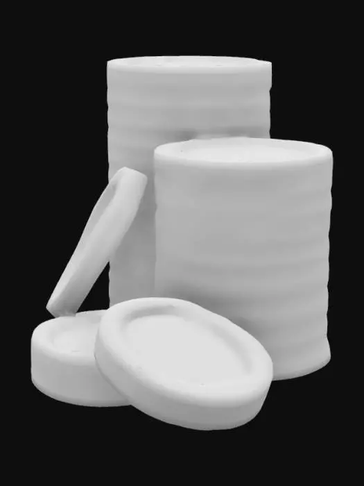 3D model for Blue Stacked Tokens