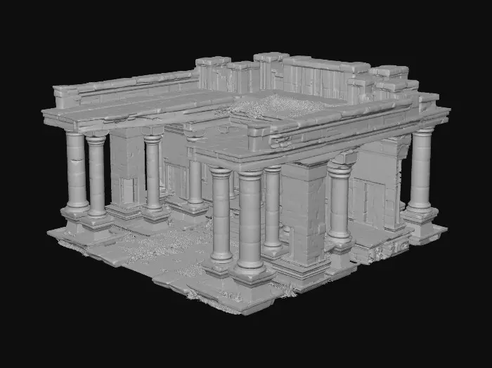 3D model for Ancient Stone Temple Ruins
