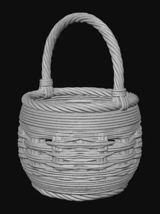 3D model for Colorful Woven Basket