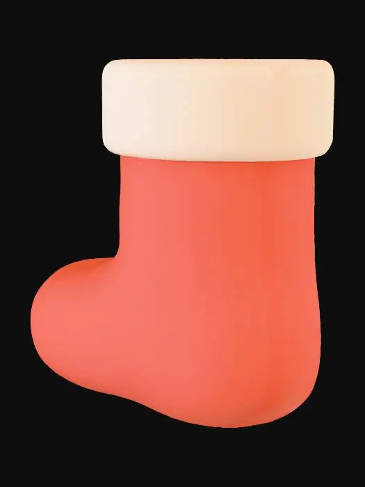3D model for Ceramic Santa Boot
