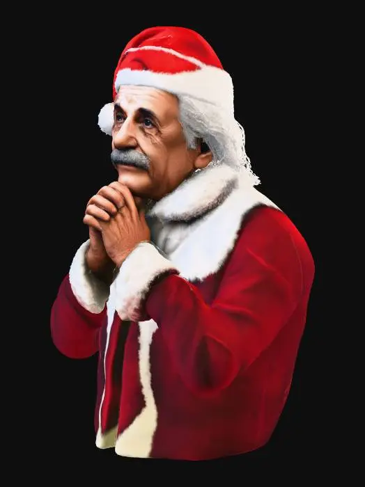 3D model for Santa's Pensive Moment