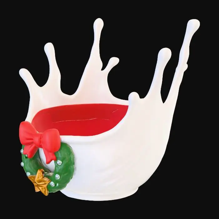 3D model for Holiday Splash Bowl