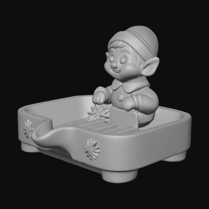 3D model for Elf Soap Dish