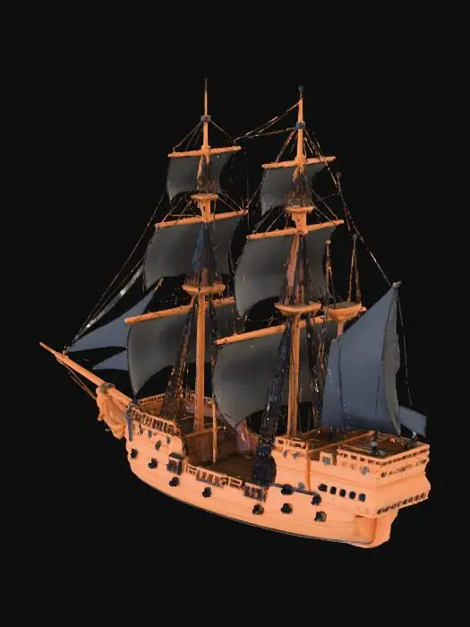 3D model for Bana yelkenli korsan gemisi yap