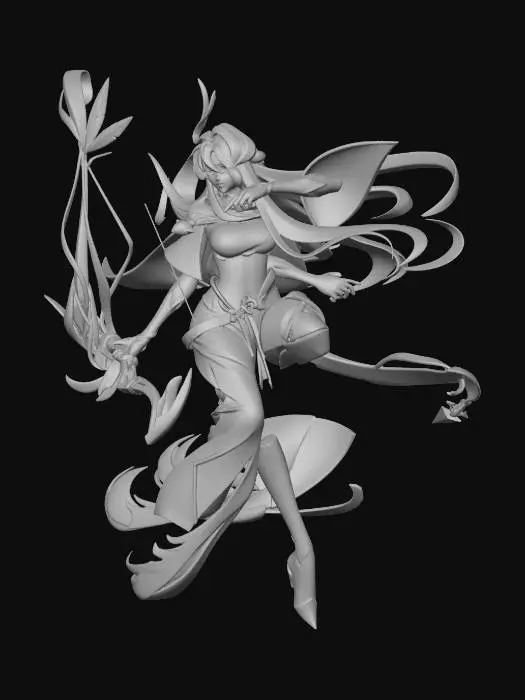 3D model for Crimson Archer