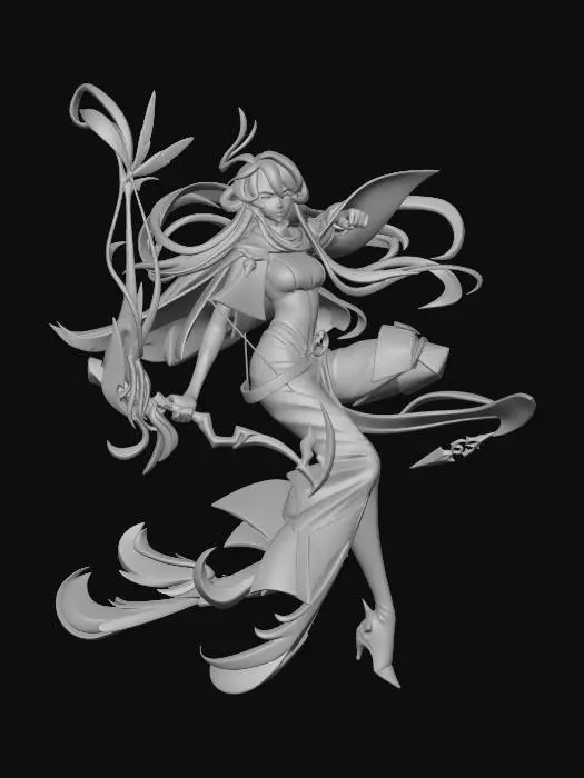 3D model for Crimson Archer