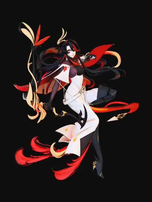 3D model for Crimson Archer