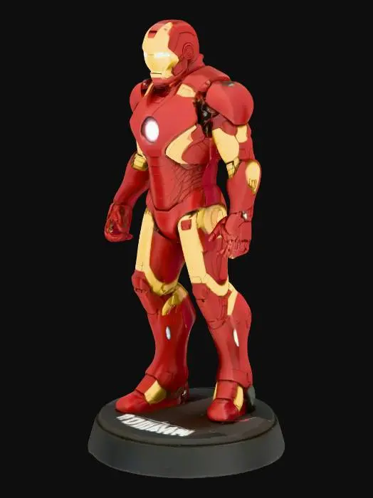 3D model for iron man mini for dnd with 25mm base
