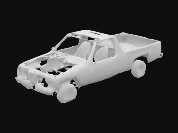 3D model for Abandoned Pickup Truck