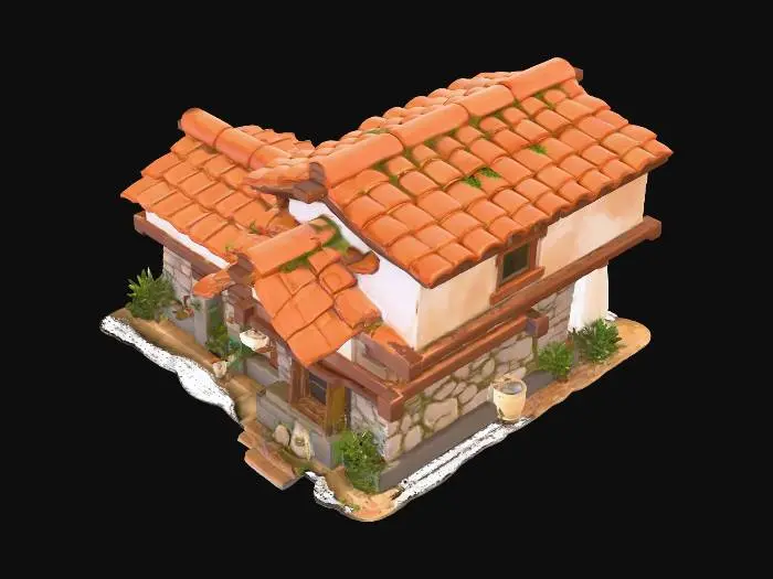3D model for Mediterranean Cottage