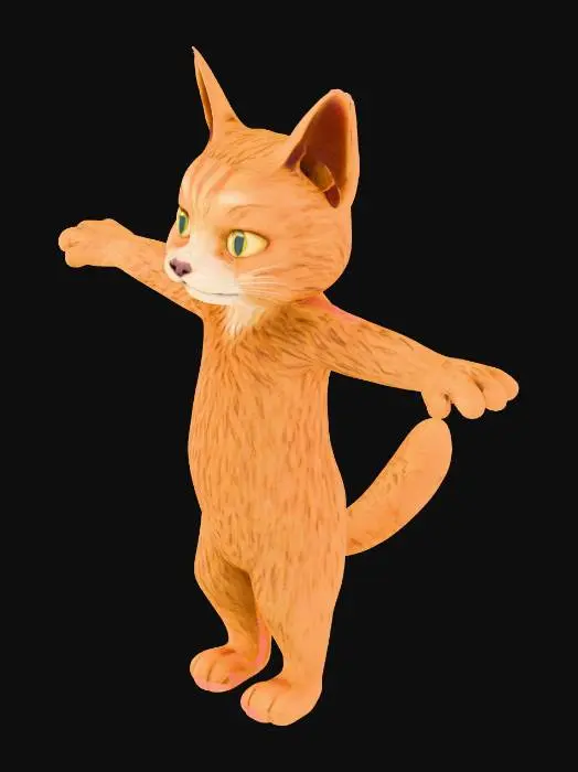 3D model for 一只可爱的猫咪