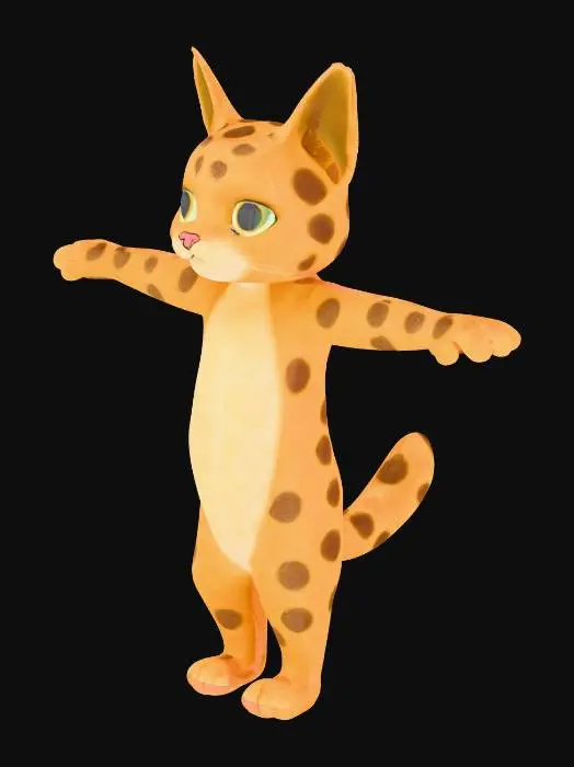 3D model for 一只可爱的猫咪