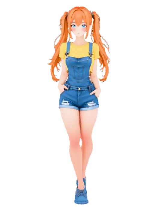 3D-модель Daydreaming in Denim - Trendy, сгенерированная ИИ