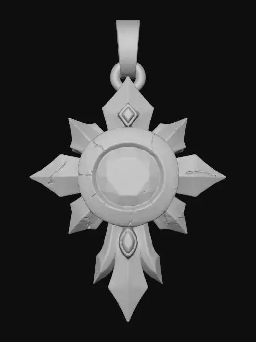 3D model for Ruby Star Pendant