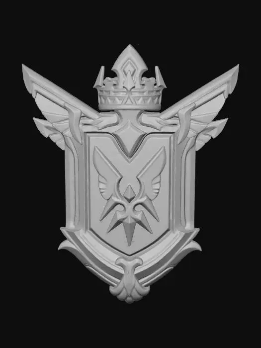 3D model for Golden Shield of Valor