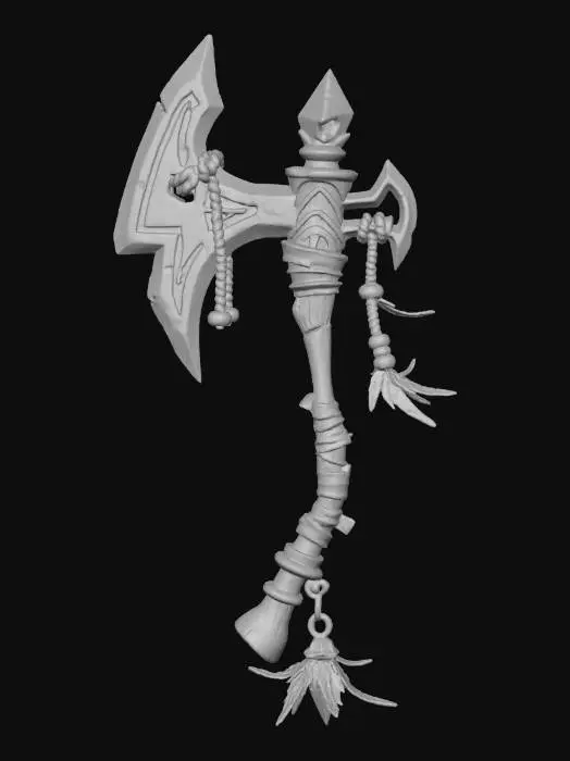 3D model for Axe of the Mystic Feather