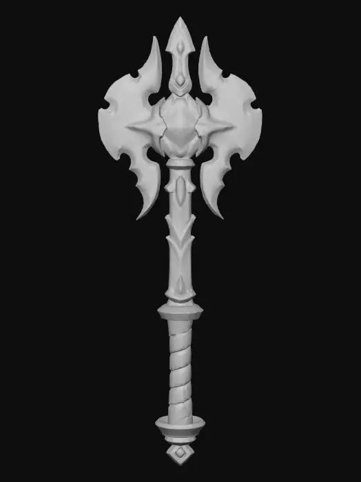 3D model for Crimson Guardian Axe