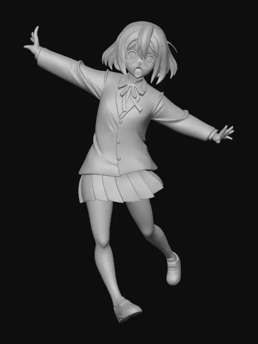 3D model for Anime Schoolgirl Joy
