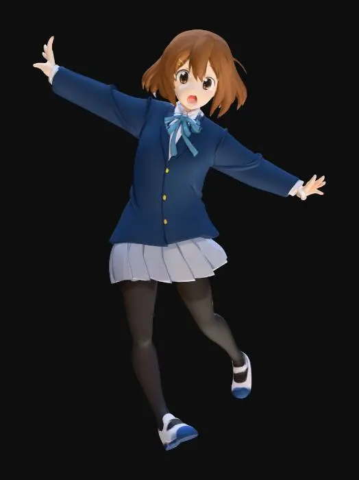 3D model for Anime Schoolgirl Joy