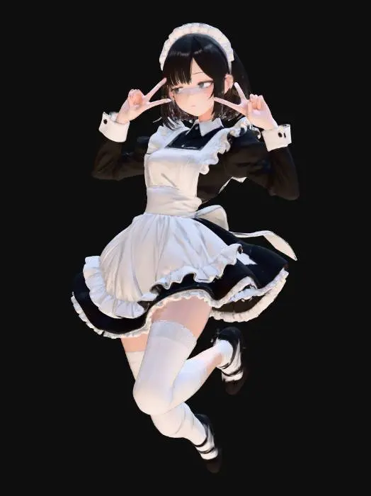3D model for Maid Pose
