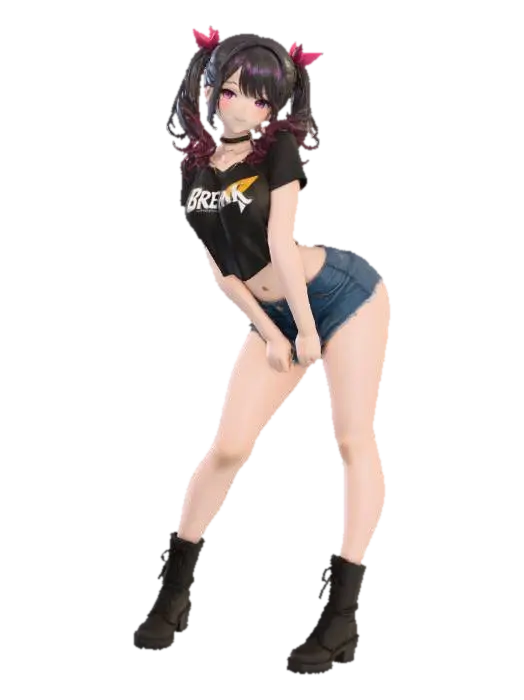 girl - Lady 3D model, vytvořený pomocí AI
