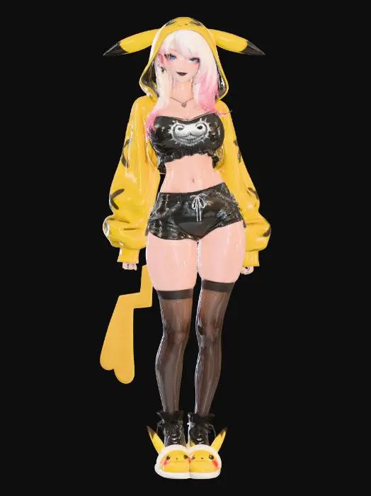 3D model for Anime Pikachu Cosplay