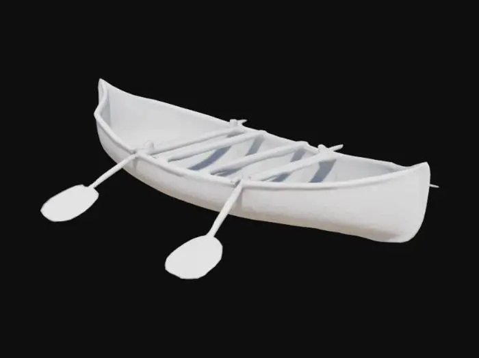 3D model for small transpaarency canoe