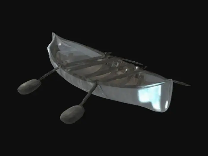 3D model for small transpaarency canoe
