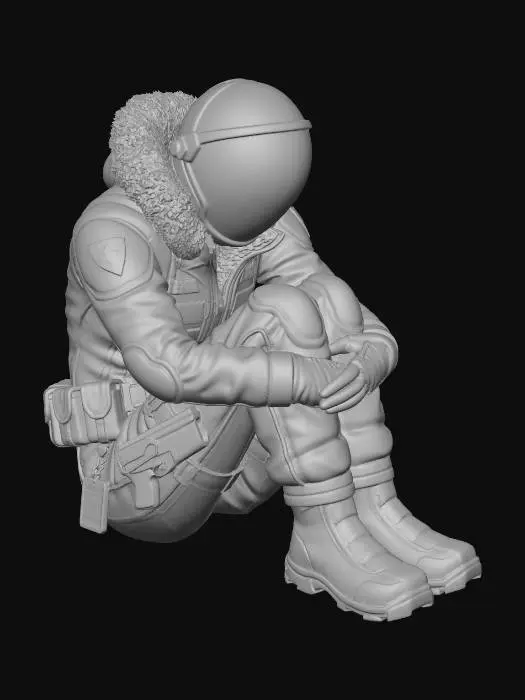 3D model for Science crew, succumbing to hypothermia. 
GLACIES