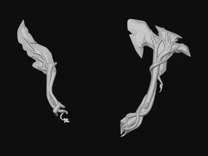 3D model for Crimson Thornblade Set