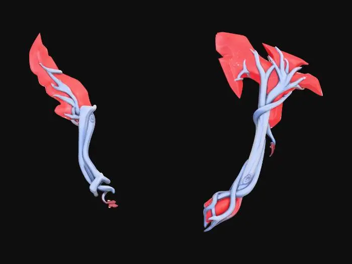 3D model for Crimson Thornblade Set