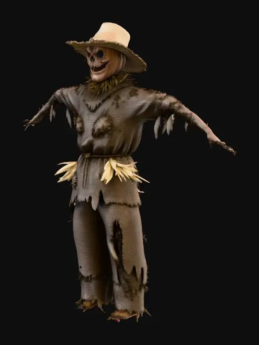 3D model for make the picture of the man a creepy scare crow