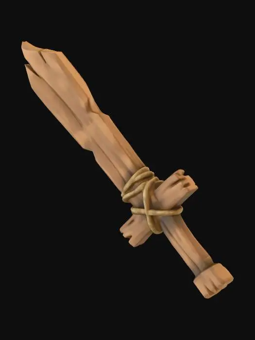 3D model for Wooden Sword