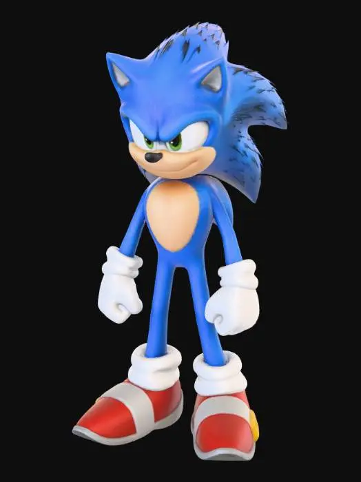 3D model for Sonic the Hedgehog