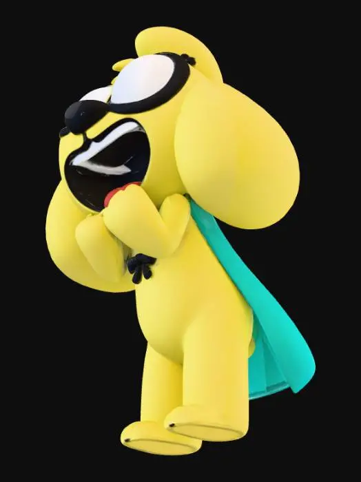 3D model for Super Excited Pooch