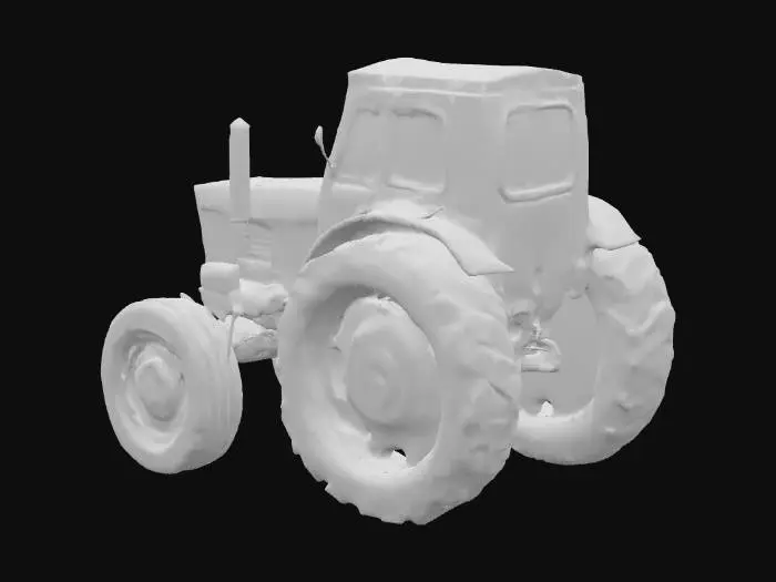 3D model for Vintage Blue Tractor