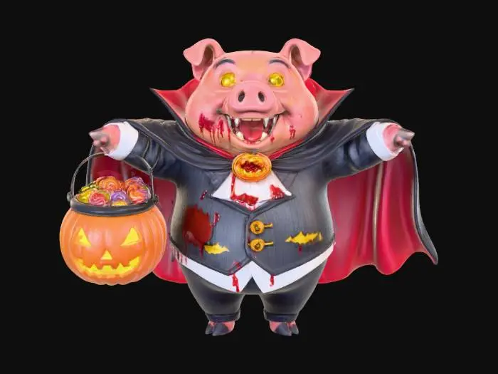 3D model for Vampire Pig Trickster  #Halloween2025#