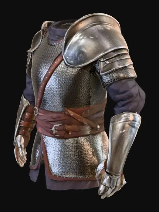 3D model for Knight's Armor Ensemble
