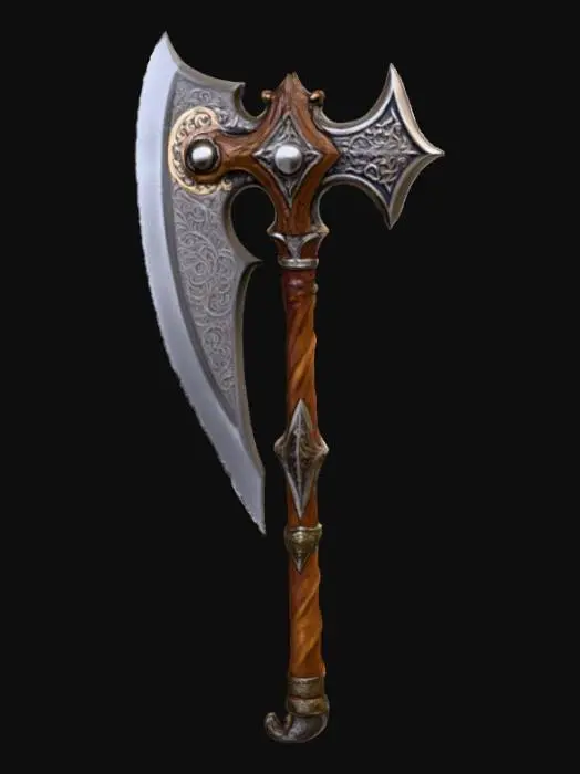 3D model for Enchanted Battle Axe
