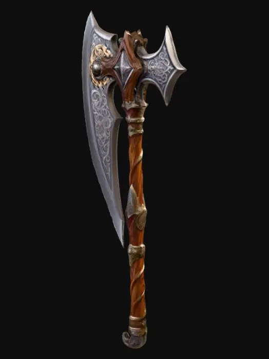 3D model for Enchanted Battle Axe
