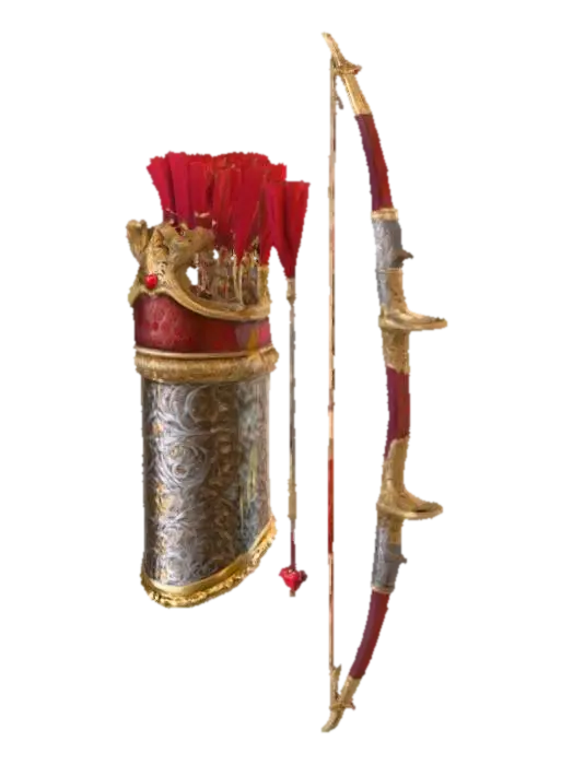 Crimson Archer's Arsenal - Arrow 3D model, vytvořený pomocí AI