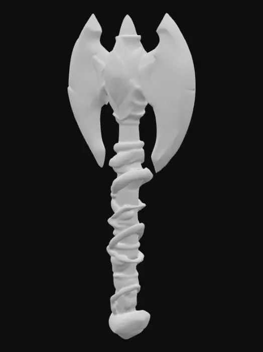 3D model for Emerald Battleaxe