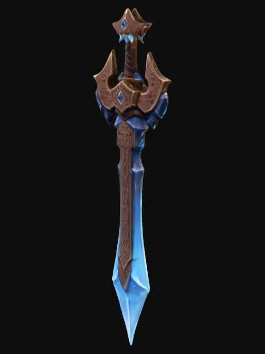 3D model for Frosted Rune Blade