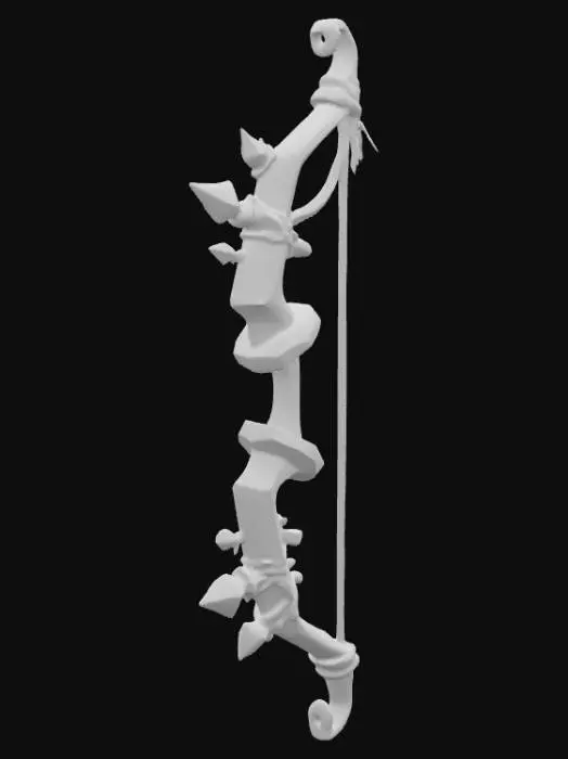 3D model for Spiked Wood Bow