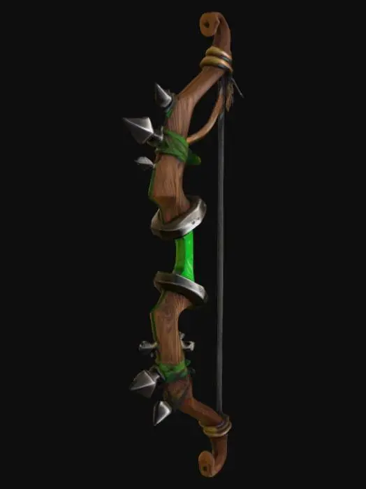 3D model for Spiked Wood Bow
