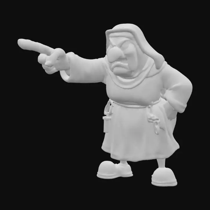 3D model for The Stern Nun