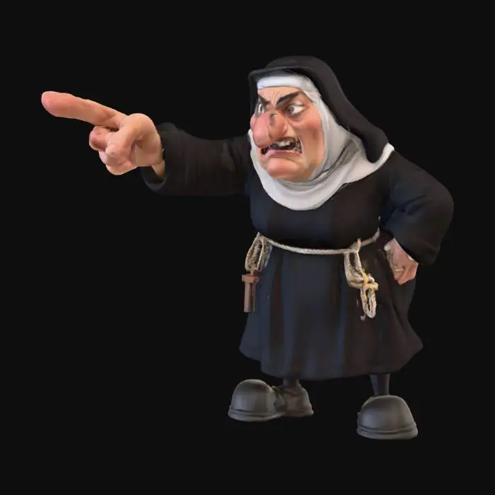 3D model for The Stern Nun