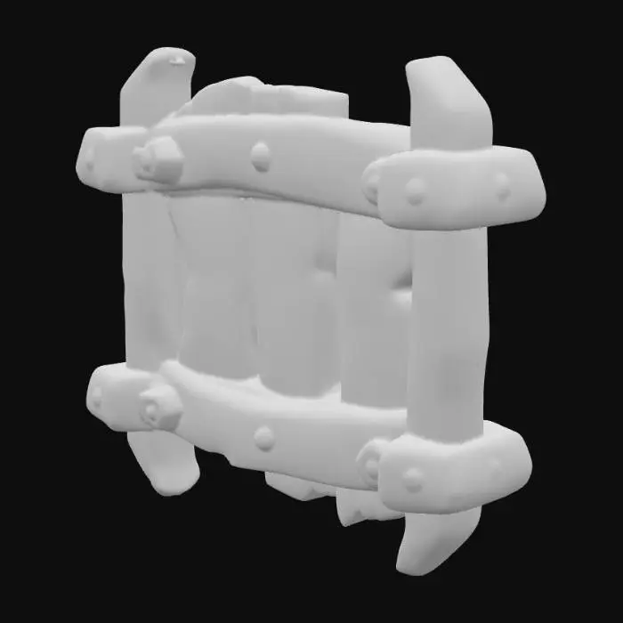 3D model for Wooden Gate Icon