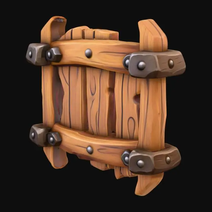 3D model for Wooden Gate Icon